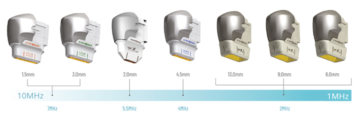 transductores de ultrasonido facial
